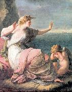 Angelica Kauffmann Ariadne von Theseus verlassen oil painting on canvas